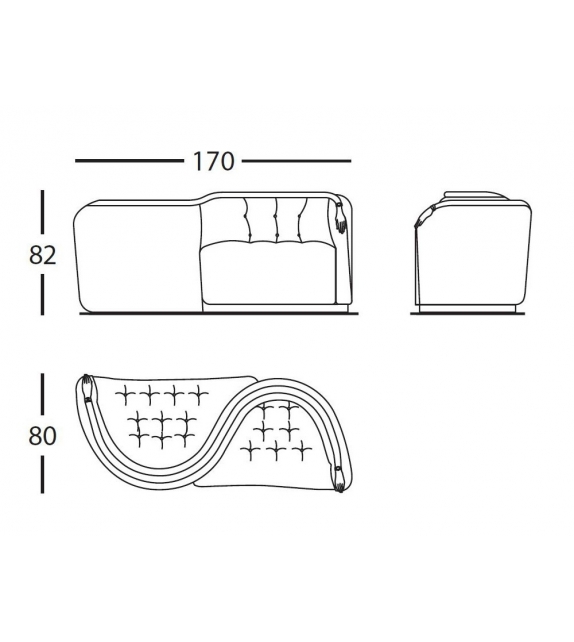 BD Barcelona Design Vis-à-vis De Gala Sofa