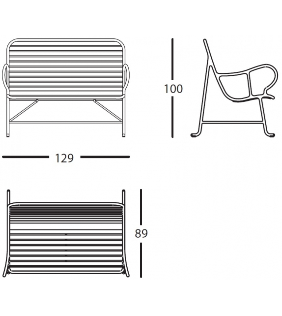 Gardenias Outdoor BD Barcelona Bench