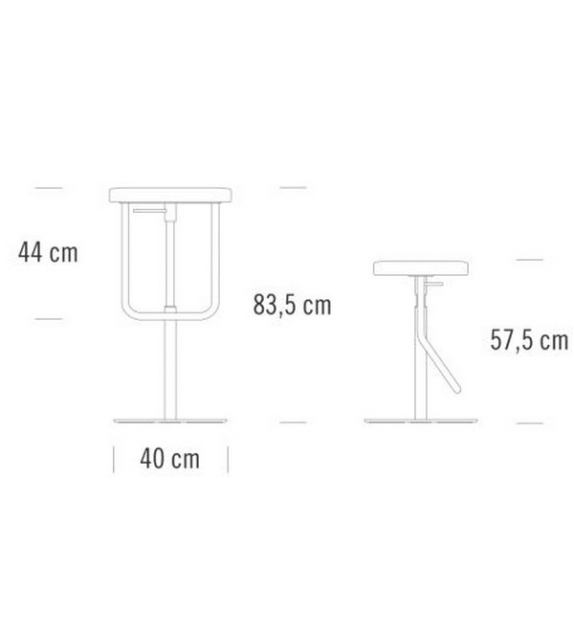 S 123 PH Thonet Taburete