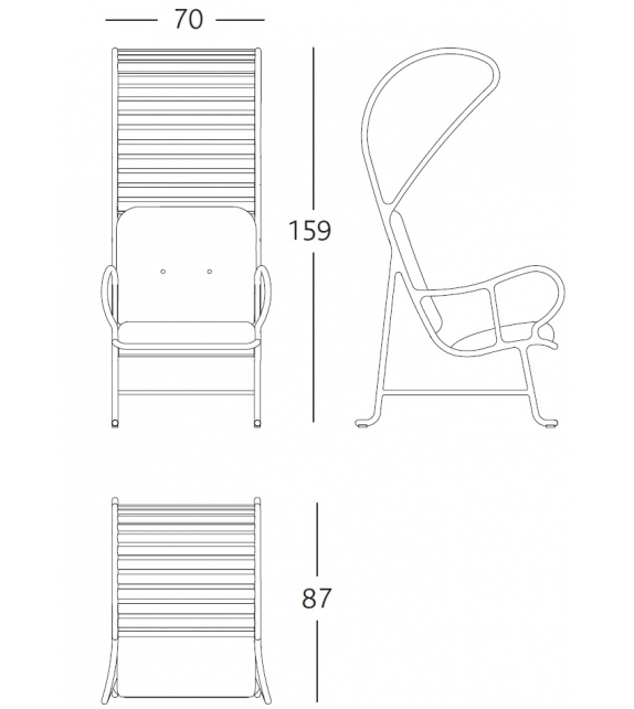 Gardenias Indoor Fauteuil Avec Pergola BD Barcelona Design