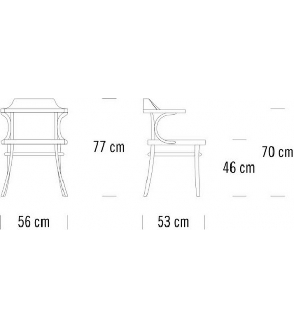 233 Thonet Chair with Armrests