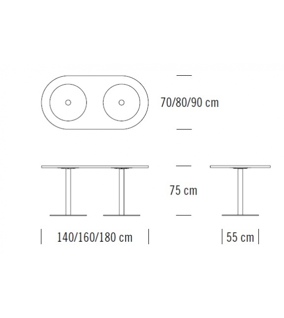 S 1124 Thonet Oval Table