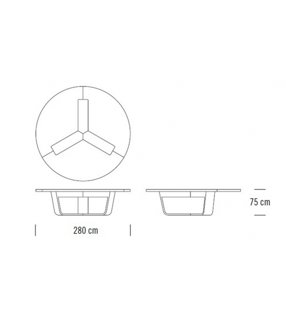 S 8100 Thonet Runder Tisch