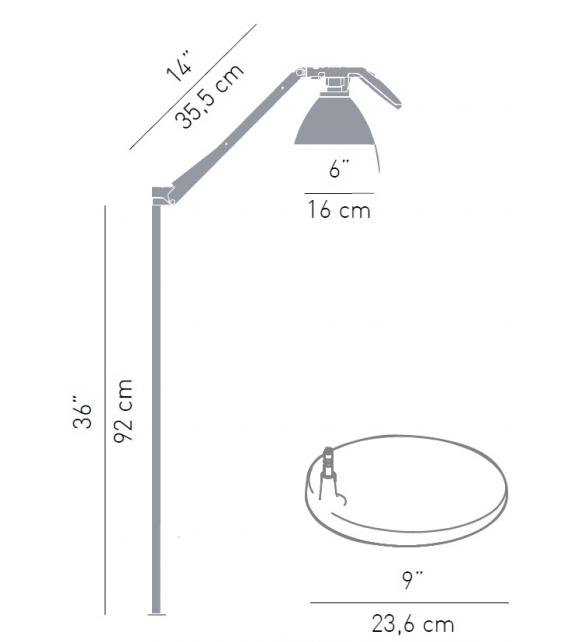 Fortebraccio Luceplan Lámpara De Pie