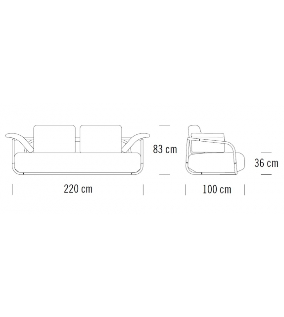 2002/C002 Thonet Sofa