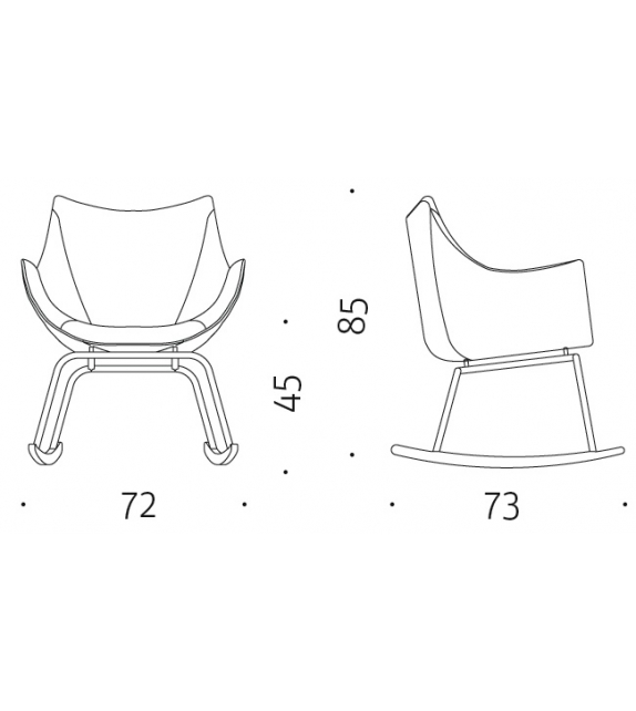 Basket Petit Fauteuil À Bascule Moroso