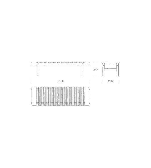 PP589 Bar Bench Banquette PP Møbler