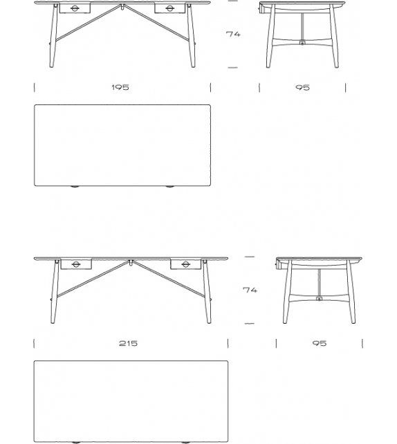 PP571 Architect's Desk PP Møbler