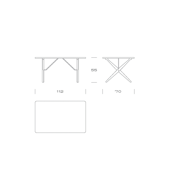 PP84 Cross Legged Table PP Møbler