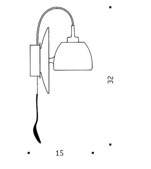 Light Au Lait Ingo Maurer Lampada da Parete