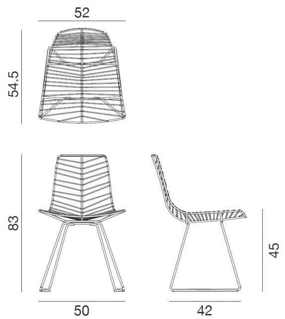 Leaf Arper Chaise Avec Traineau 1802