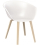 Duna 02 Arper Armchair With 4 Wooden Legs