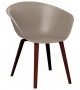 Duna 02 Arper Armchair With 4 Wooden Legs