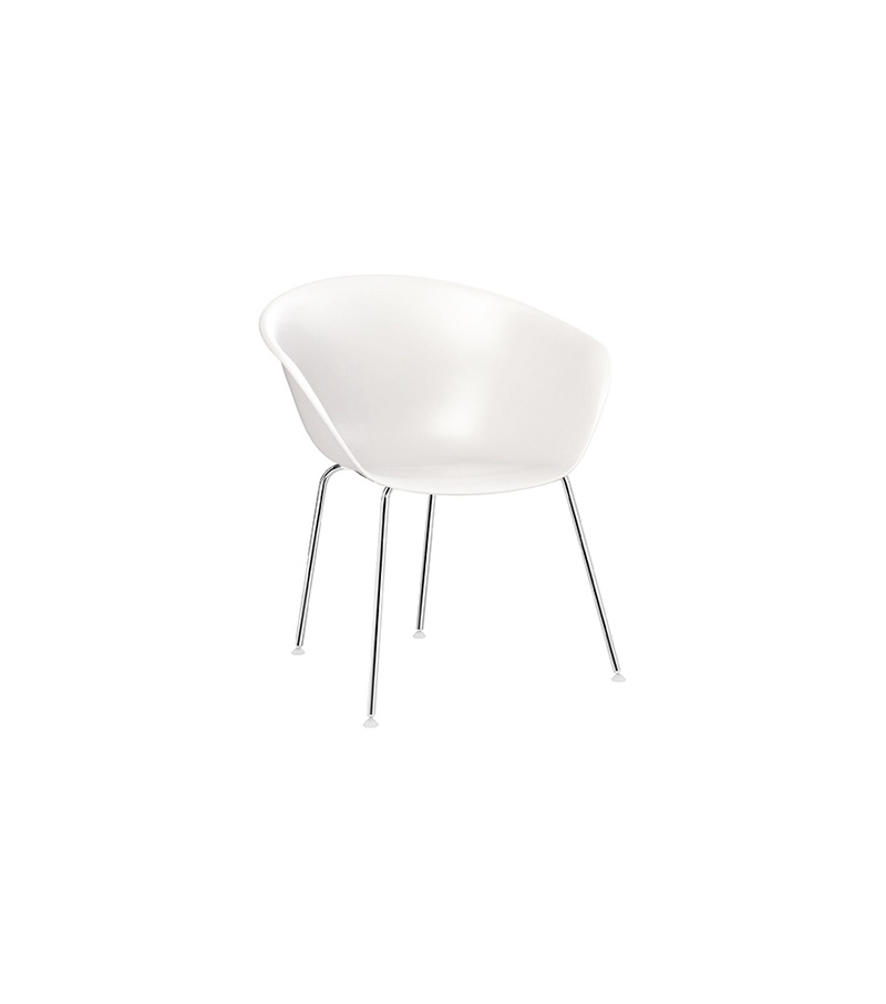 Duna 02 Arper Armchair With 4 Steel Legs