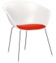 Duna 02 Arper Armchair With Cushion & Steel Legs