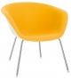 Duna 02 Arper Lounge Armchair With Front Face Upholstery