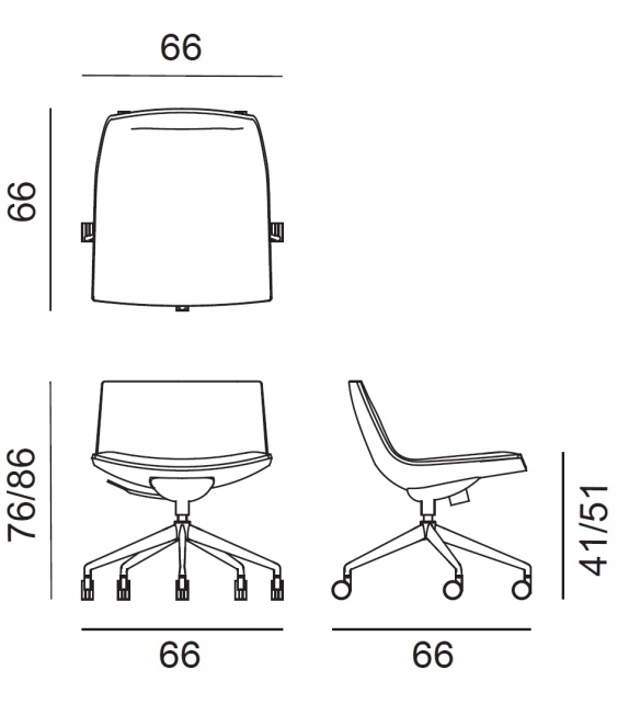 Catifa 60 Conference Arper Armchair With 5 Way Base