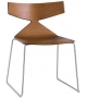 Saya Arper Chair With Sled Base