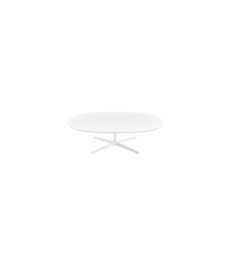 Eolo Arper Oval Coffee Table With MDF Top