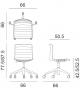 Catifa 46 Arper Silla Tapizada Con Base A 5 Radios