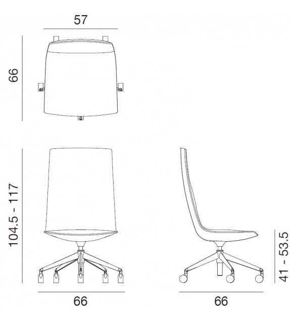 Catifa Sensit Office Arper Chair With Castors