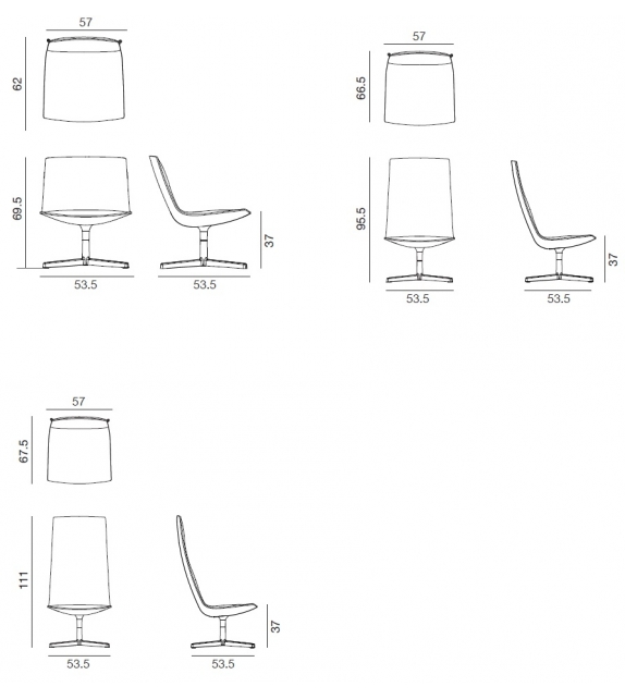 Catifa Sensit Lounge Arper Chair