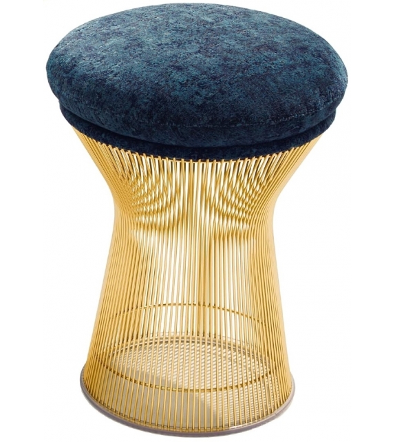 Platner Knoll Stool In Gold