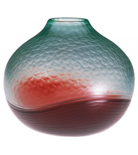 Battuto Bicolore Venini Vase