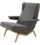 Archi Ligne Roset Armchair With Wooden Base