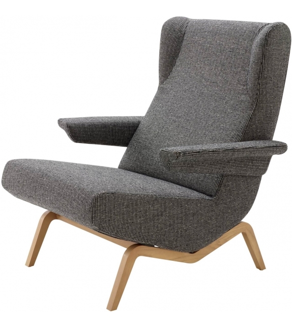 Archi Ligne Roset Fauteuil Avec Base En Bois