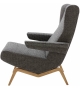 Archi Ligne Roset Armchair With Wooden Base