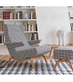 Archi Ligne Roset Fauteuil Avec Base En Bois