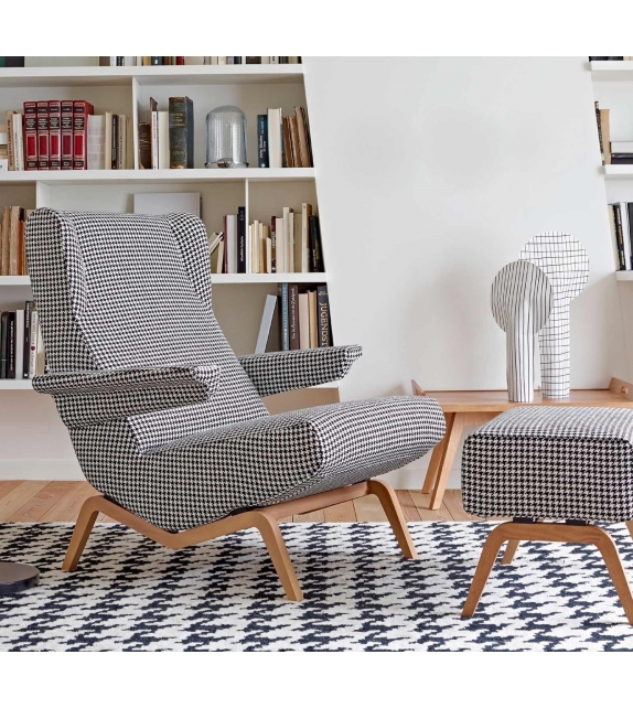 Archi Ligne Roset Armchair With Wooden Base