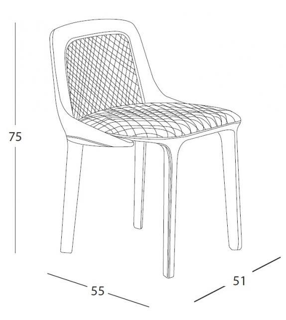 Lepel Casamania & Horm Chaise Matelassée