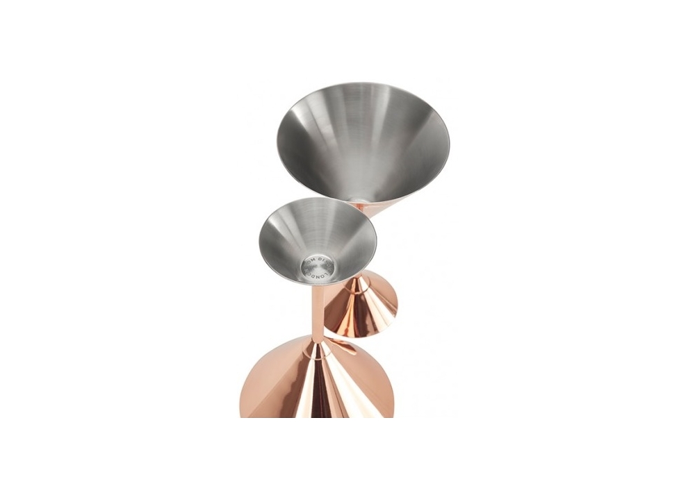 Plum set of 2 martini glasses in metallic - Tom Dixon