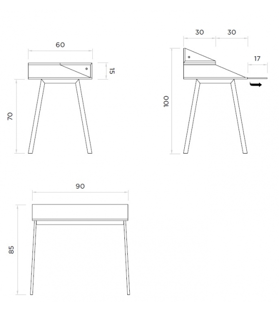 Bureau Horm Schreibtisch