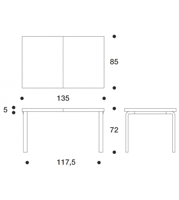 97 Extension Table Artek