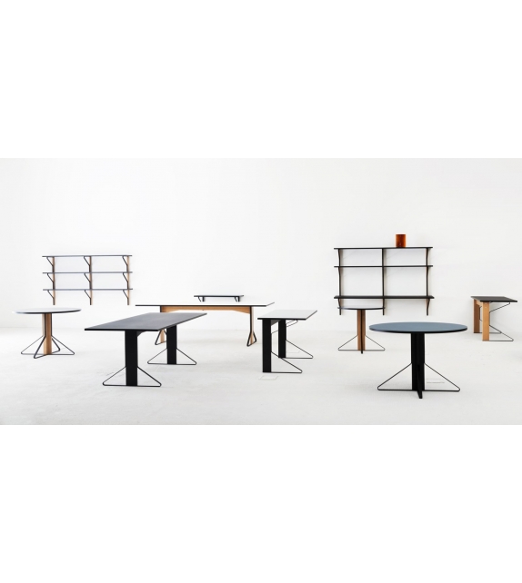 REB 010 Kaari Shelf with Desk Artek Regal mit Schreibtisch