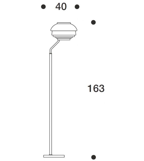 A808 Floor Lamp Artek Lampadaire