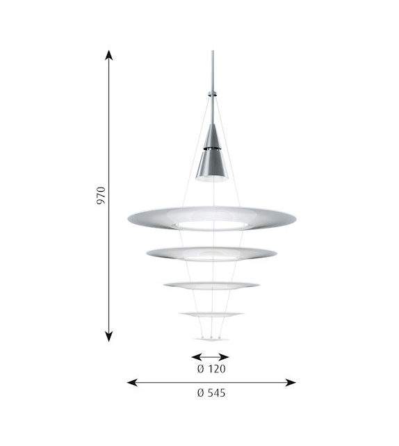 Enigma 545 Louis Poulsen Suspension Lamp