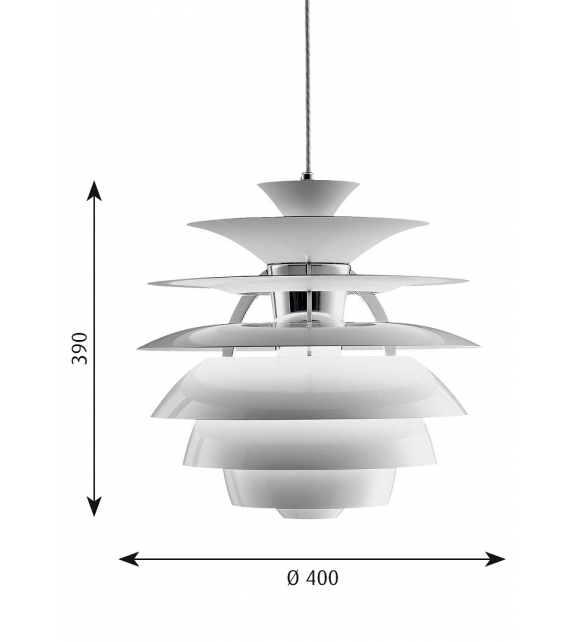 PH Snowball Louis Poulsen Suspension Lamp