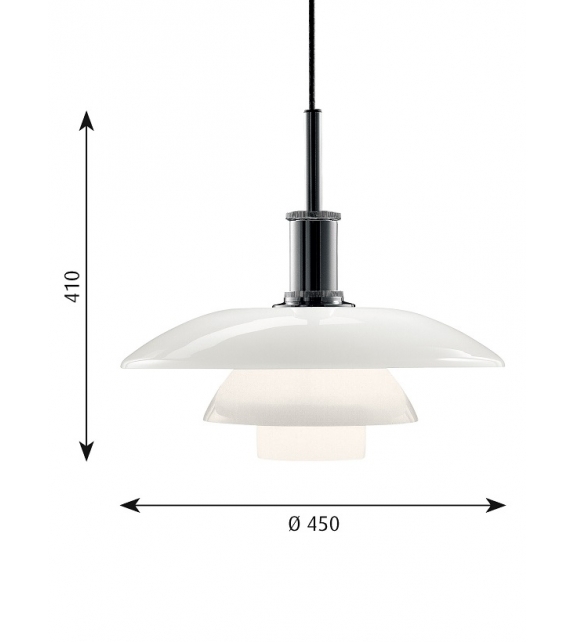 PH 4½-4 Pendant Louis Poulsen Suspension Lamp