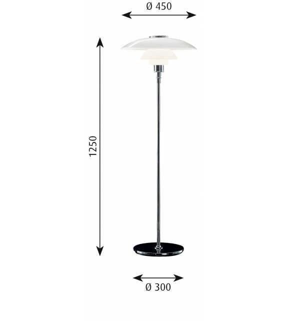 PH 4½-3½ Louis Poulsen Floor Lamp