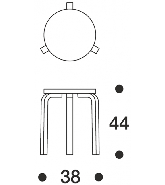 60 Stool Artek Taburete