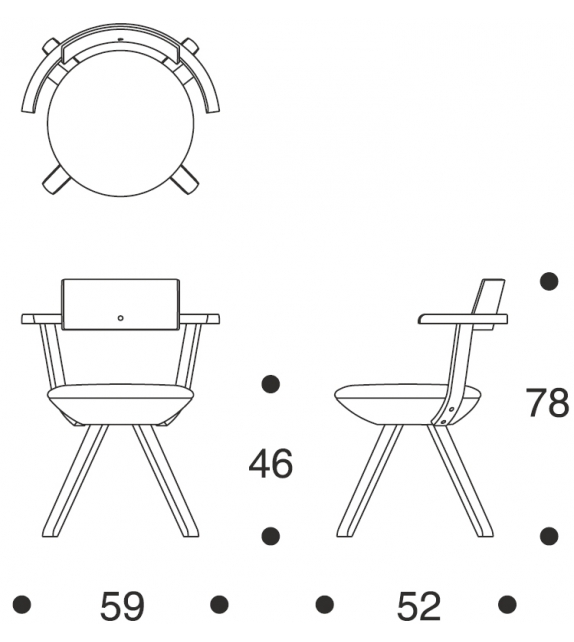 KG002 Rival Chair Artek Chaise