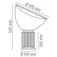 Taccia Led Méthacrylate Flos Lampe de Table