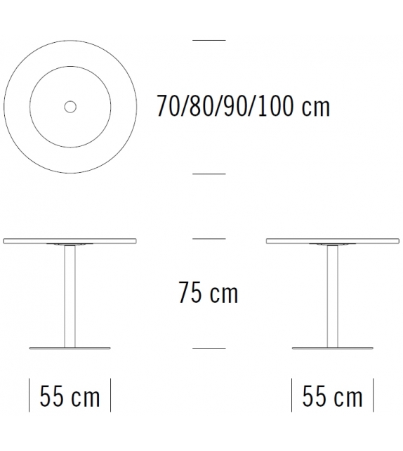 S 1123 Thonet Round Table