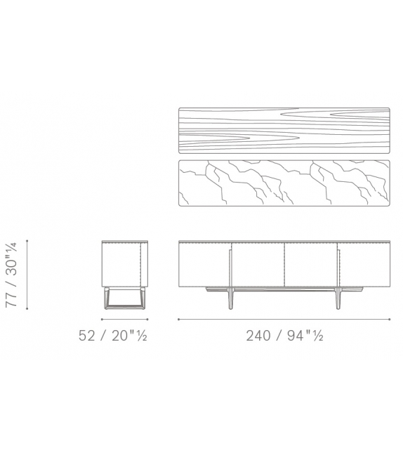 Fidelio Poltrona Frau Sideboard