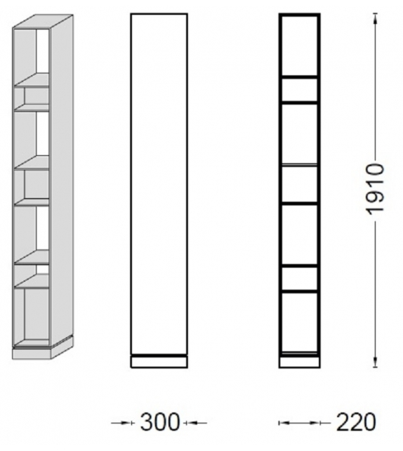 Sidewall Porro Bookshelf