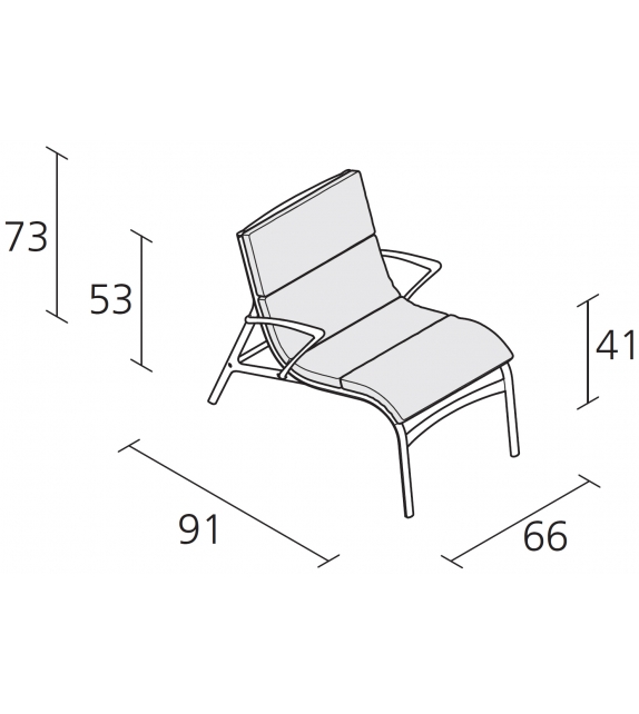 Armframe Soft 463 Alias Small Armchair